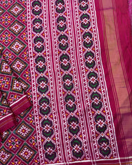 Pink Panchanda Double Ikat Patola Saree