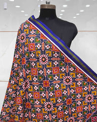 Blue Manekchowk Patola Dupatta