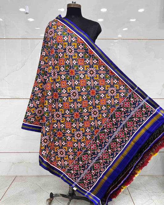 Blue Manekchowk Patola Dupatta