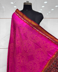 Red & Pink Bandhani Patola Dupatta