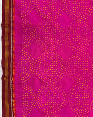 Red & Pink Bandhani Patola Dupatta