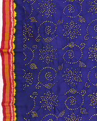 Red & Blue Bandhani Patola Dupatta