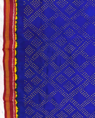 Red & Blue Bandhani Patola Dupatta