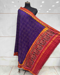 Red & Purple Bandhani Patola Dupatta