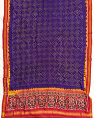 Red & Purple Bandhani Patola Dupatta