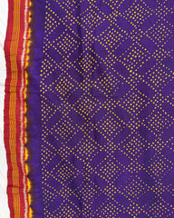 Red & Purple Bandhani Patola Dupatta