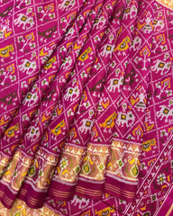 Pink Narikunj Patola Saree