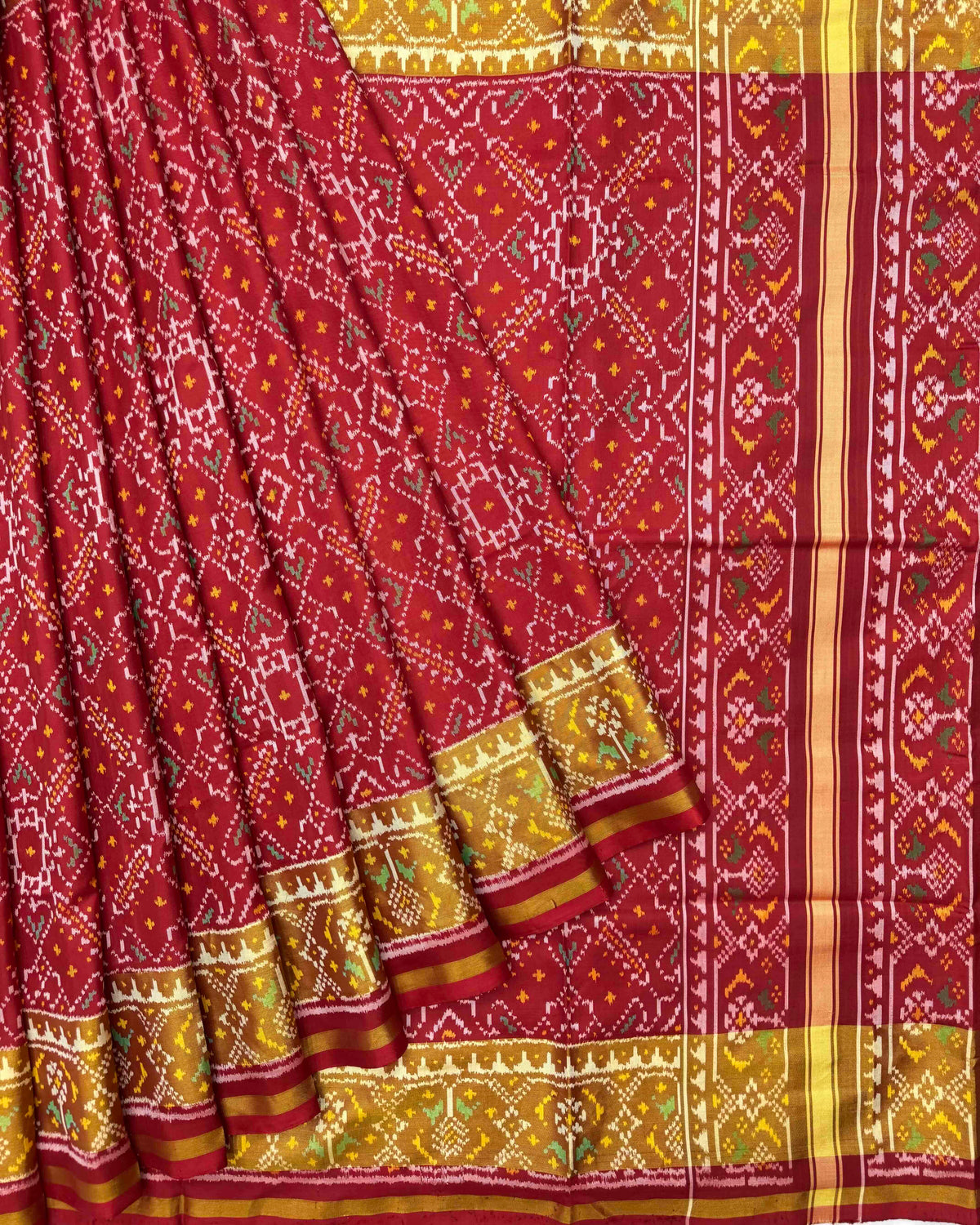 Red Manekchowk Patola Saree