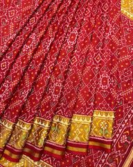 Red Manekchowk Patola Saree