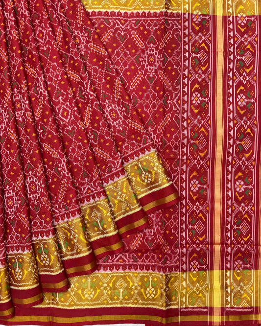 Red Manekchowk Patola Saree