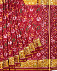 Red Narikunj Patola Saree