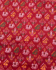 Red Narikunj Patola Saree