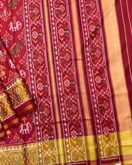 Red Narikunj Patola Saree