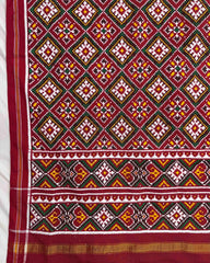 Red Panchanda Doulbe Ikat Patola Dupatta