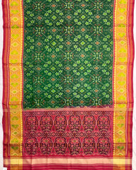 Red & Green Navratan Patola Saree