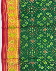 Red & Green Navratan Patola Saree