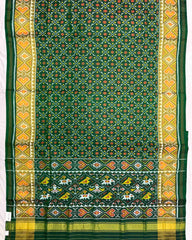 Green Buttonful Design Patola Saree