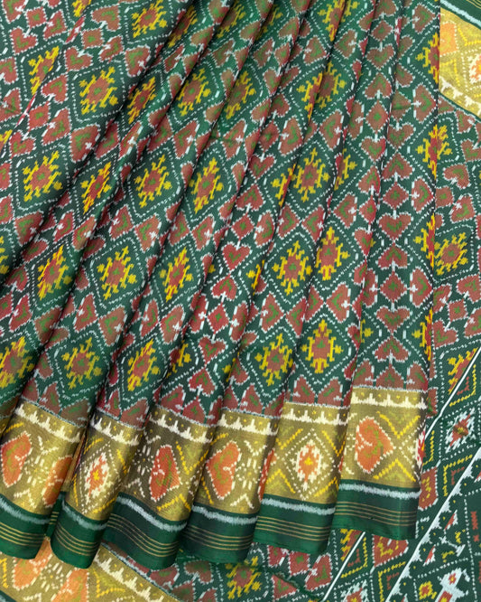 Green Panchanda Patola Saree