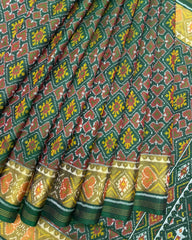 Green Panchanda Patola Saree