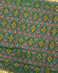 Green Panchanda Patola Saree