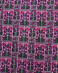 Purple New Flower Design Double Ikat Patola Saree