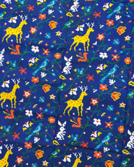 Blue Fancy Bird & Deer Double Ikat Patola Saree