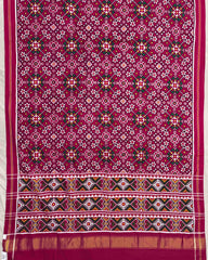 Pink Navratan Double Ikat Patola Saree