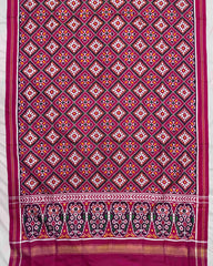 Pink Panchanda Double Ikat Patola Dupatta