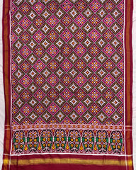 Red & Pink Panchanda Double Ikat Patola Dupatta