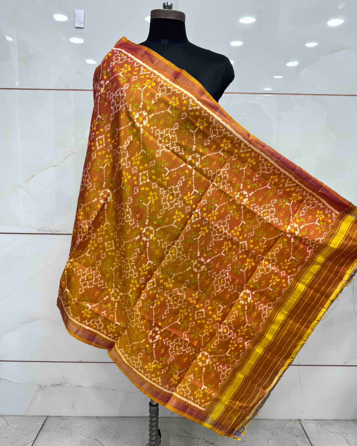 Golden Navratan Patola Dupatta