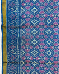 Rama Blue Panchanda Patola Saree