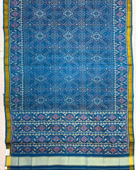 Rama Blue Manekchowk Patola Saree