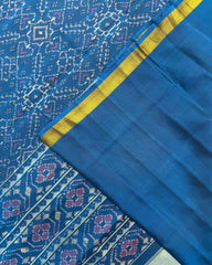 Rama Blue Manekchowk Patola Saree