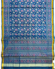 Rama Blue Narikunj Leheriya Patola Saree