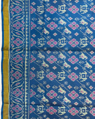 Rama Blue Narikunj Leheriya Patola Saree