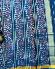 Rama Blue Narikunj Leheriya Patola Saree