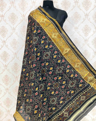 Black Navratan Designer Patola Dupatta