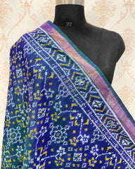 Blue Navratan Designer Patola Dupatta